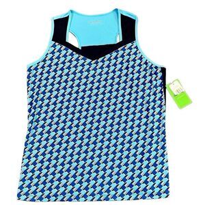 NWT Court Haley Halter Lagoon Tennis Pickle Ball Top Large